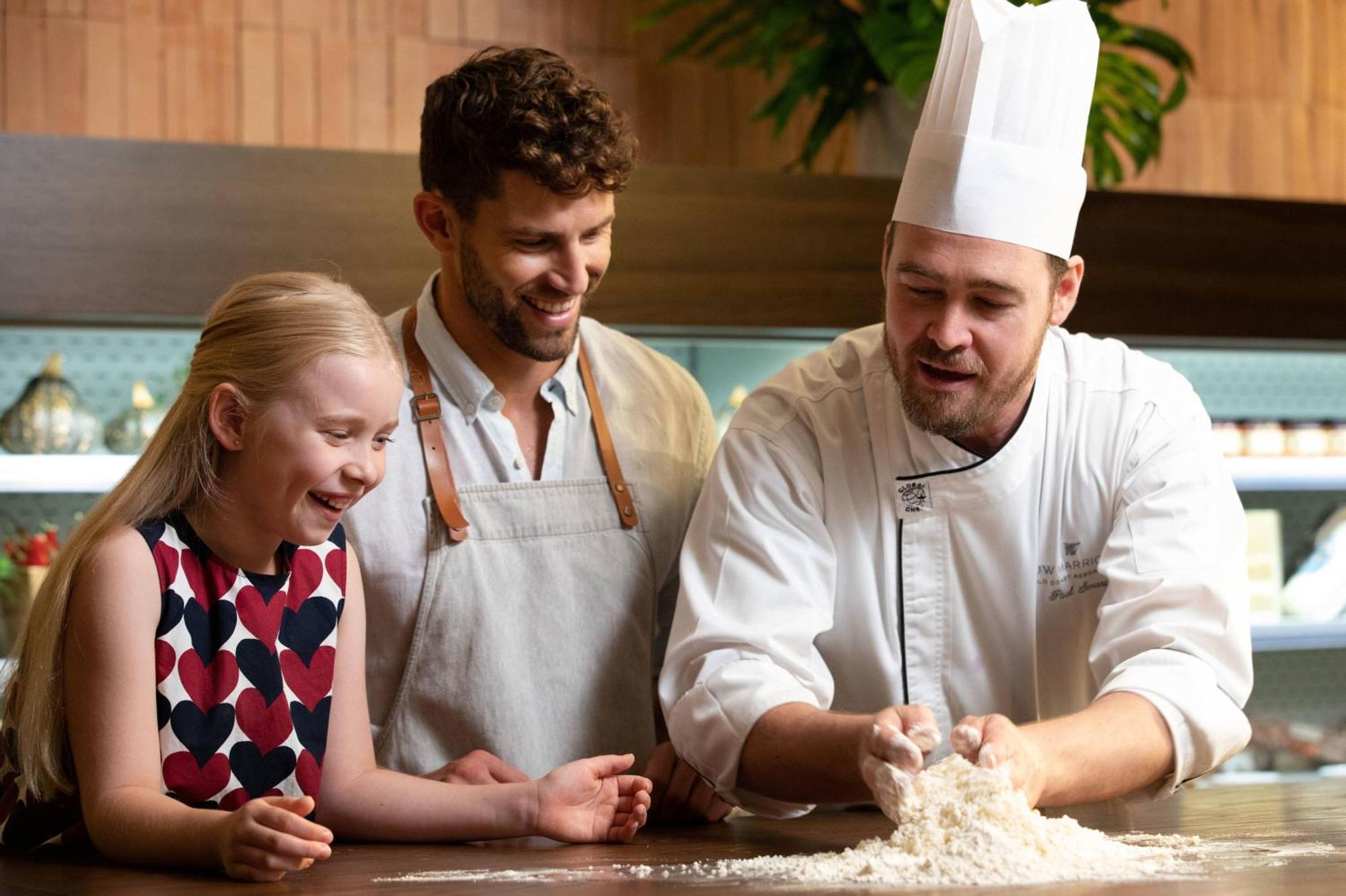 Jw Marriott Gold Coast Resort & Spa Surfers Paradise Exterior photo A child with Down syndrome learning to cook with two chefs